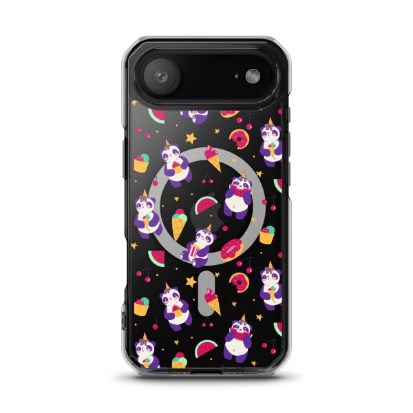 Cute Panda Sweets iPhone MagSafe Clear Case