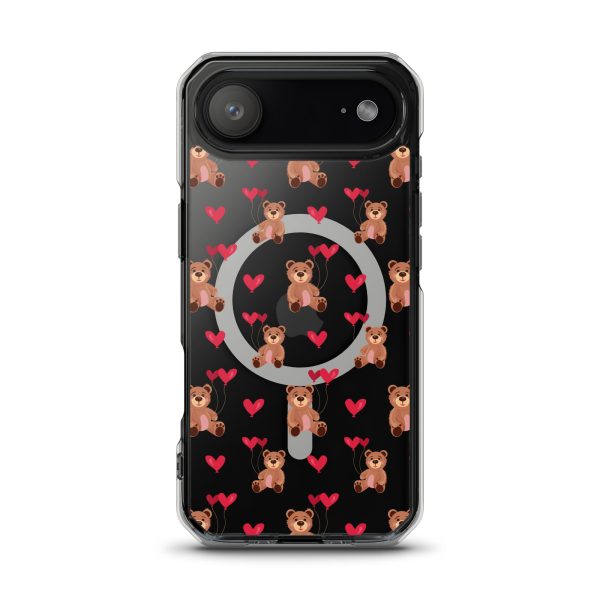 Cute Teddy Bear iPhone MagSafe Clear Case