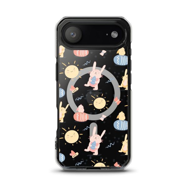 magsafe-clear-case-for-iphone-iphone-17-air-front-6a53c5029faaa.jpg Easter Egg and Bunnies iPhone MagSaffe Clear Case