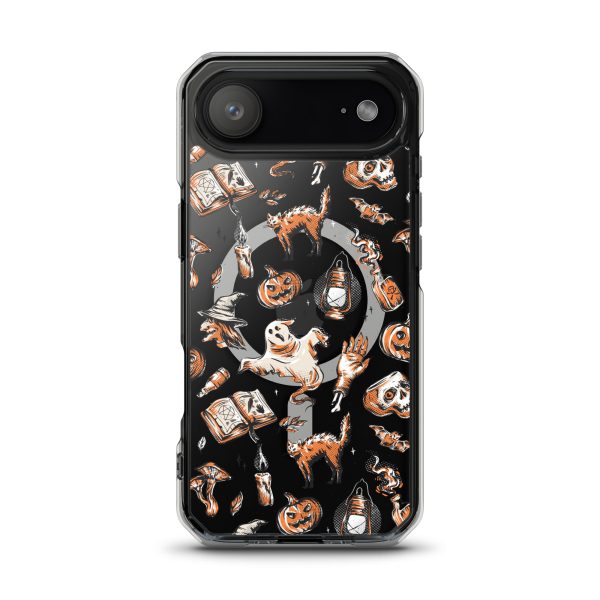 Vintage Halloween iPhone MagSafe Clear Case