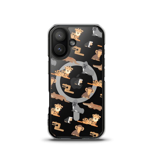 African Jungle Animals iPhone Magsafe Clear Case