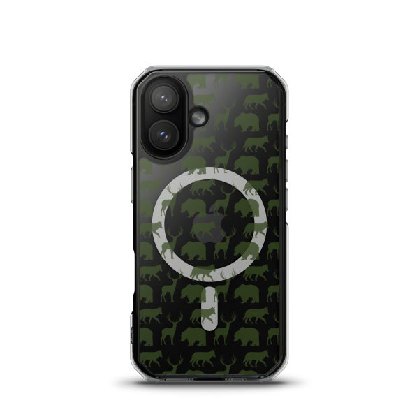 Animals Silhouette iPhone MagSafe Clear Case