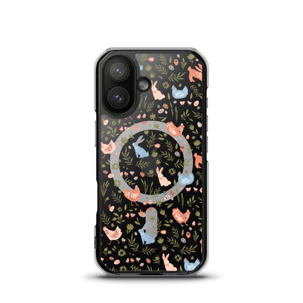Bunnies and Hens Easter iPhone MagSafe Clear Case