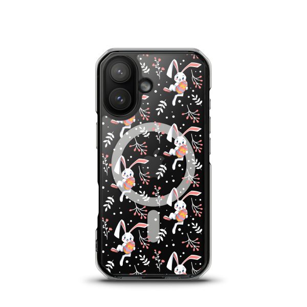 Cute Easter Rabbit iPhone MagSafe Clear Case