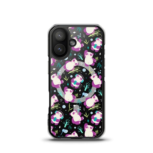 Cute Panda Bamboo iPhone MagSafe Clear Case