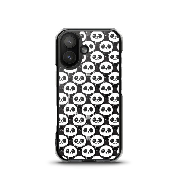 Cute Panda Bears iPhone MagSafe Clear Case