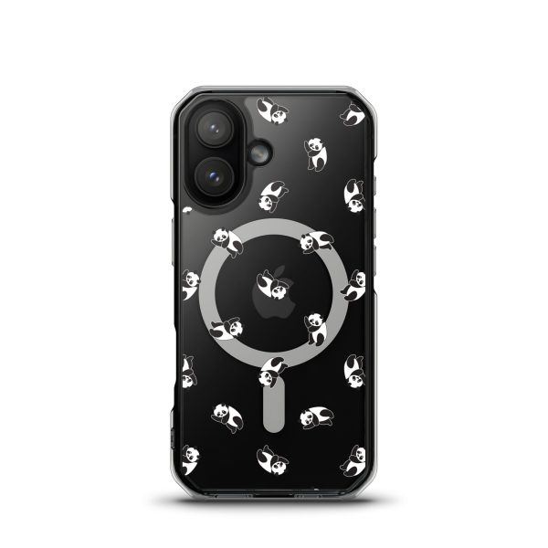 Cute Pandas iPhone MagSafe Clear Case