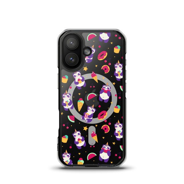 Cute Panda Sweets iPhone MagSafe Clear Case