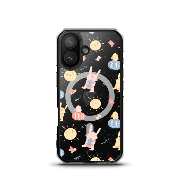 magsafe-clear-case-for-iphone-iphone-17-front-6a53c5029fb2f.jpg Easter Egg and Bunnies iPhone MagSaffe Clear Case