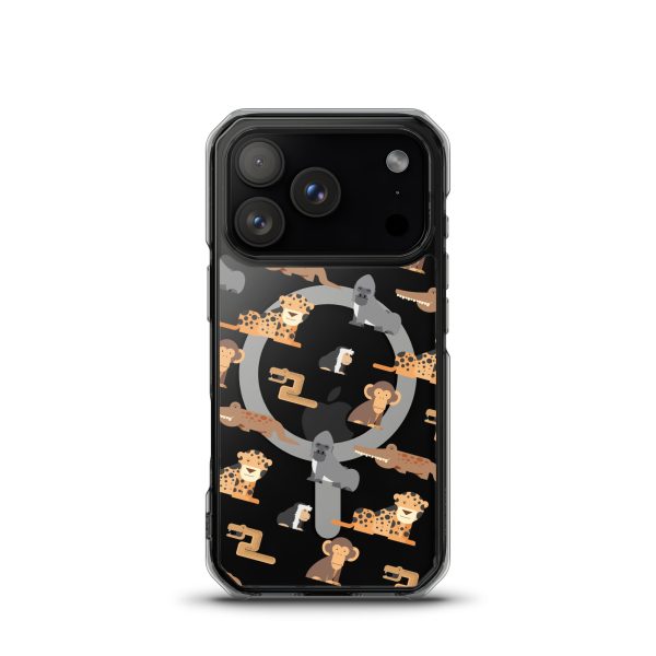 African Jungle Animals iPhone Magsafe Clear Case