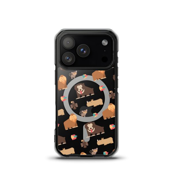 Asian Jungle Animals iPhone MagSafe Clear Case