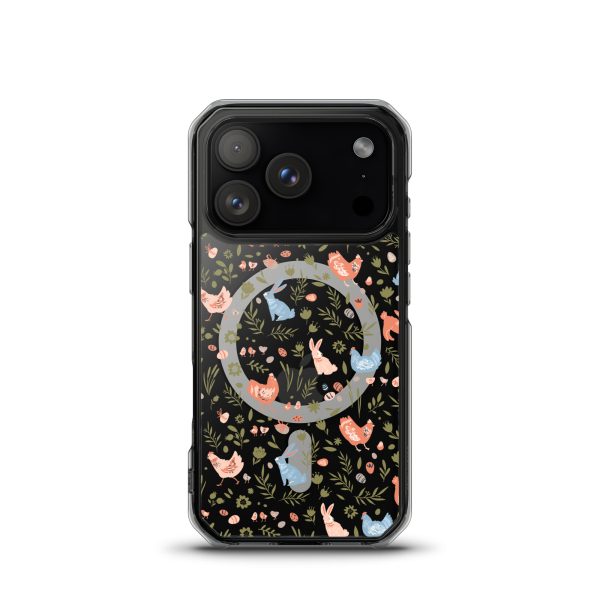 Bunnies and Hens Easter iPhone MagSafe Clear Case