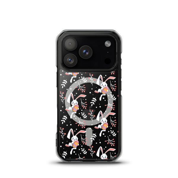 Cute Easter Rabbit iPhone MagSafe Clear Case