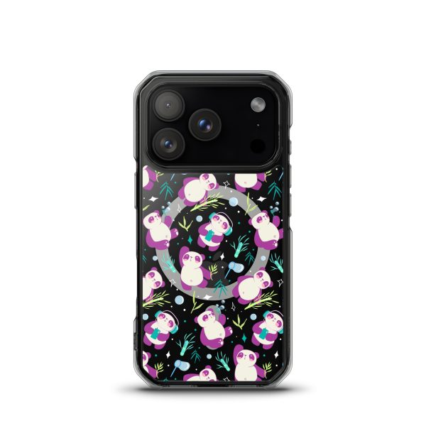 Cute Panda Bamboo iPhone MagSafe Clear Case