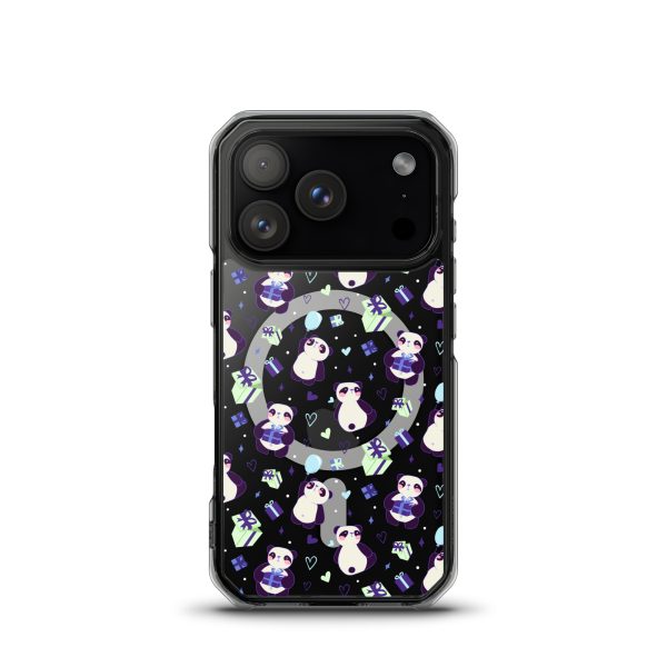 Cute Panda Presents iPhone MagSafe Clear Case