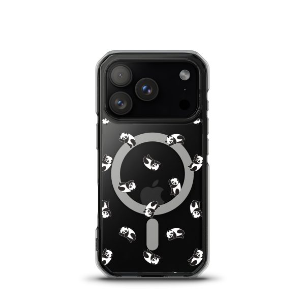 Cute Pandas iPhone MagSafe Clear Case