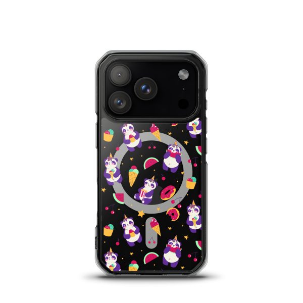 Cute Panda Sweets iPhone MagSafe Clear Case