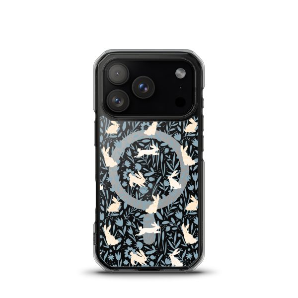 Easter Hopping Bunnies iPhone MagSafe Clear Case