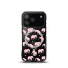 Seamless Elephant Silhouette iPhone MagSafe Clear Case
