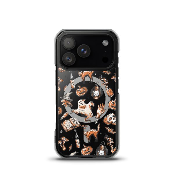 Vintage Halloween iPhone MagSafe Clear Case