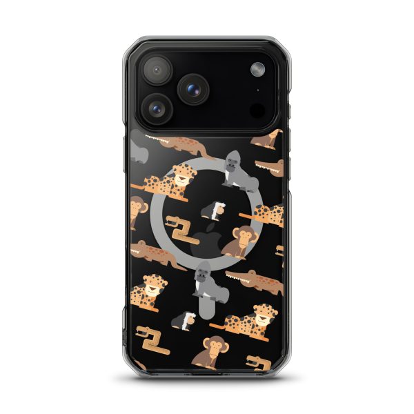 African Jungle Animals iPhone Magsafe Clear Case