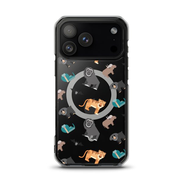 Asian Jungle Animals iPhone MagSafe Clear Case