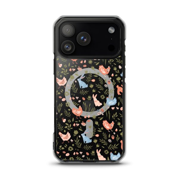 Bunnies and Hens Easter iPhone MagSafe Clear Case