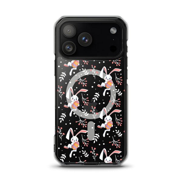 Cute Easter Rabbit iPhone MagSafe Clear Case