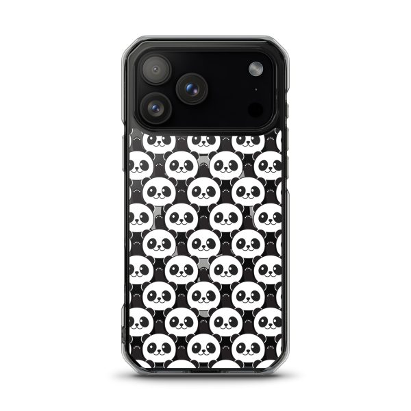 Cute Panda Bears iPhone MagSafe Clear Case