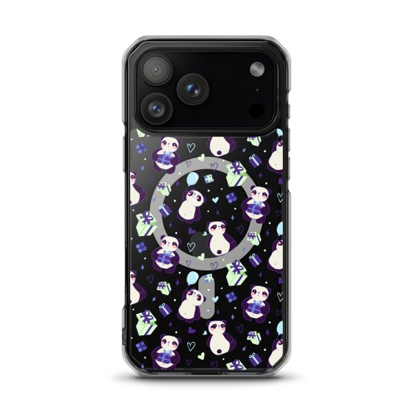 Cute Panda Presents iPhone MagSafe Clear Case
