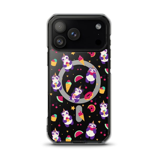 Cute Panda Sweets iPhone MagSafe Clear Case