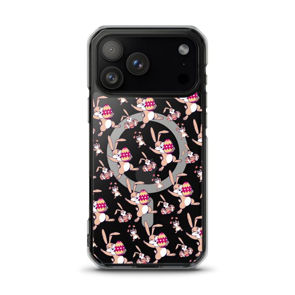 magsafe-clear-case-for-iphone-iphone-17-pro-max-front-6a53c34397d18.jpg Easter Bunny With Egg iPhone MagSafe Clear Case