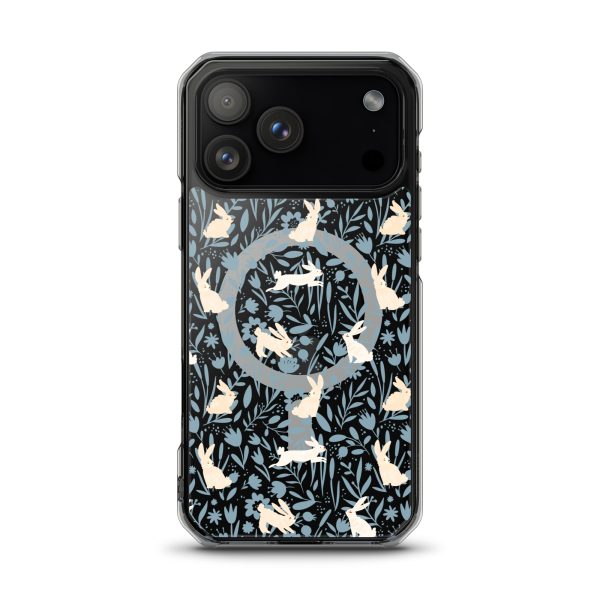 Easter Hopping Bunnies iPhone MagSafe Clear Case