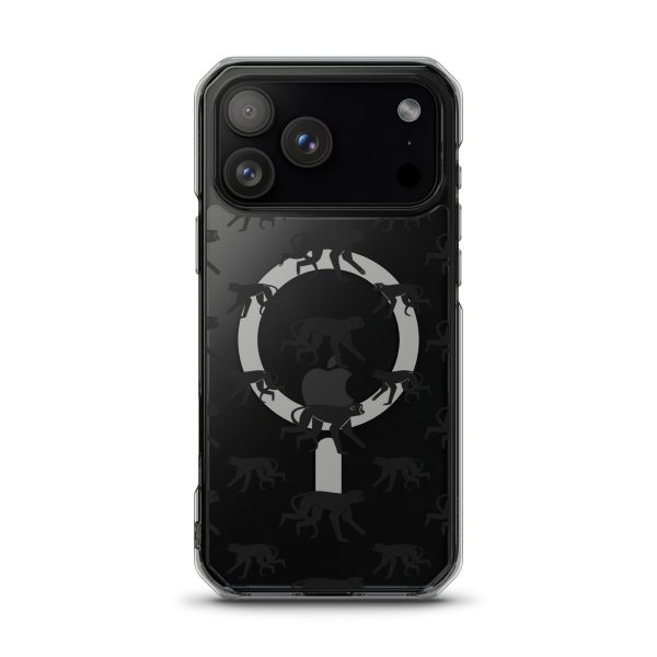 magsafe-clear-case-for-iphone-iphone-17-pro-max-front-6a53cc8d2a396.jpg Monkey Silhouette iPhone MagSafe Clear Case