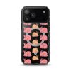 Pink Bunnies iPhone MagSafe Clear Case