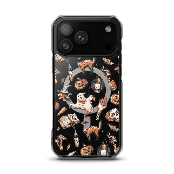 Vintage Halloween iPhone MagSafe Clear Case