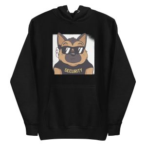 unisex-premium-pullover-hoodie-black-front-6a659d2b54fe0.jpg German Shepherd Security Hoodie