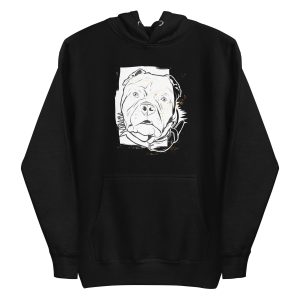 unisex-premium-pullover-hoodie-black-front-6a65a52db16bd.jpg Pitbull Outline Hoodie