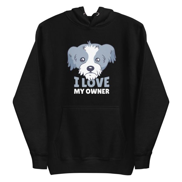 unisex-premium-pullover-hoodie-black-front-6a65b30b41879.jpg I Love My Owner Hoodie