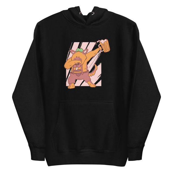 unisex-premium-pullover-hoodie-black-front-6a65b4793750d.jpg German Shepherd Dabbing Hoodie