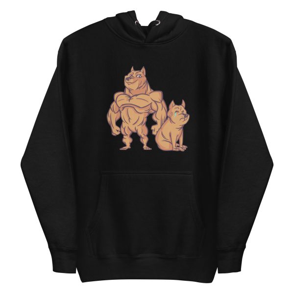 unisex-premium-pullover-hoodie-black-front-6a662f7f34569.jpg Muscular Dog Hoodie