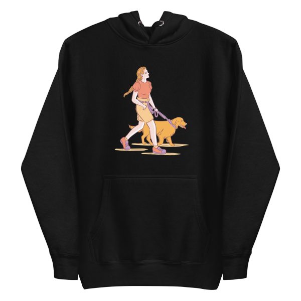 unisex-premium-pullover-hoodie-black-front-6a6ba346bf662.jpg Walking Dog Hoodie