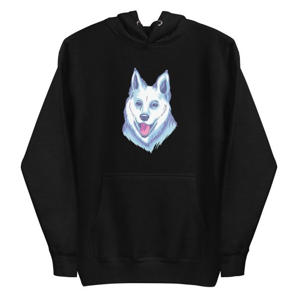 unisex-premium-pullover-hoodie-black-front-6a6bb83219c39.jpg White Shepherd Hoodie