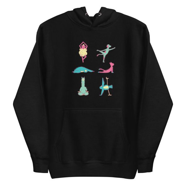 unisex-premium-pullover-hoodie-black-front-6a6bbfacee5b9.jpg Yoga Animals Hoodie