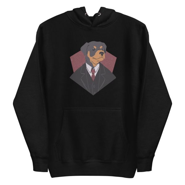 unisex-premium-pullover-hoodie-black-front-6a6bc28a3960d.jpg Suited Dog Hoodie
