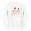 unisex-premium-pullover-hoodie-white-front-6a65a1ac12095.jpg English Bulldog Couple Love Hoodie