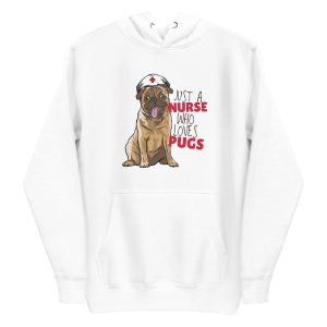 unisex-premium-pullover-hoodie-white-front-6a65a4bf238cd.jpg Nurse Pug Hoodie