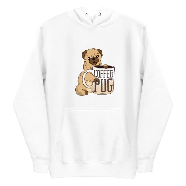 Pug With Coffee Hoodie
