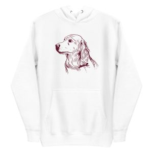 unisex-premium-pullover-hoodie-white-front-6a66298a6ed4a.jpg Golden Retriever Dog Hoodie