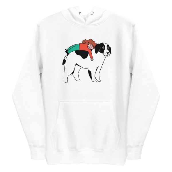 unisex-premium-pullover-hoodie-white-front-6a662a7b52204.jpg Girl and Dog Hoodie